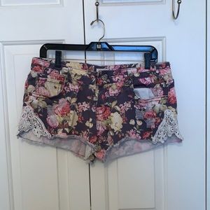 Floral print shorts